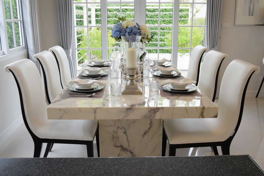 Marble table